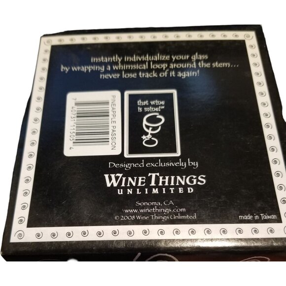 That Wine is Mine Wine Charms Grapevine 6-Piece Markers Charms Tags Glasses Wine - Picture 3 of 5